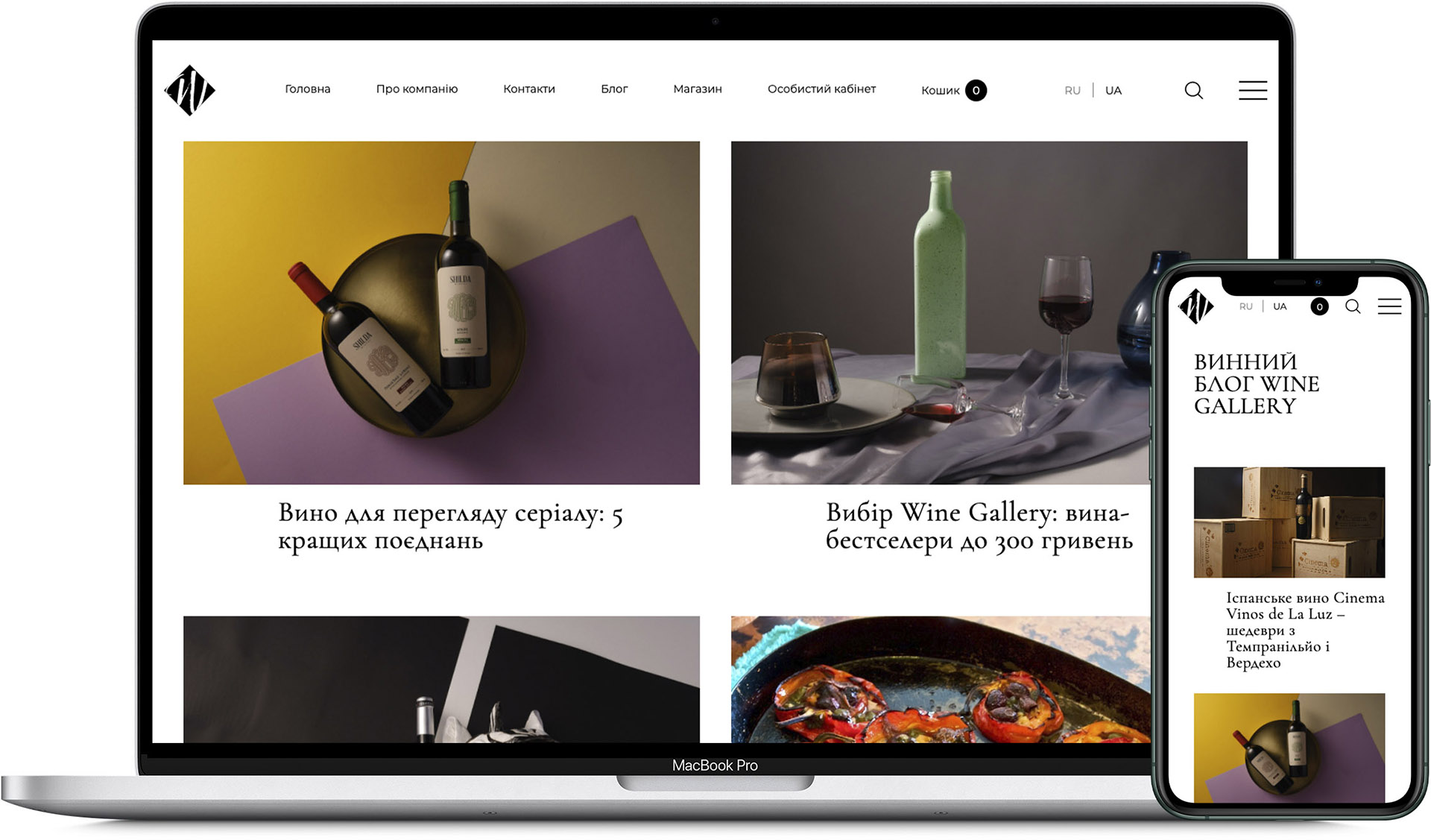 Блог на сайті інтернет-магазину Wine Gallery